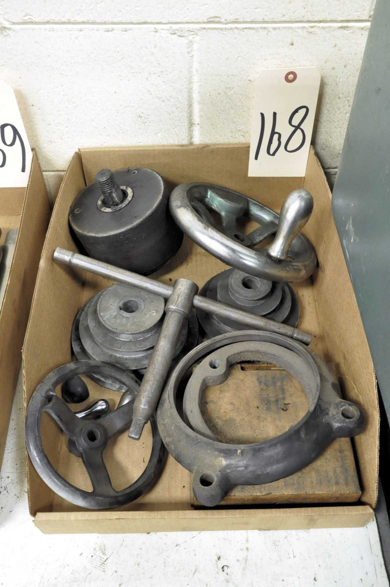 Lot Machine Handles etc in 1 Box - HAND TOOLS