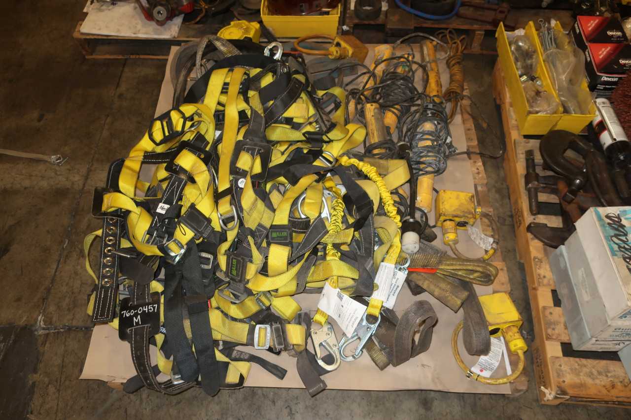 5 PALLETS OF ASSORTED SAFETY & TOOLS FALL PROTECTION BOLT CUTTERS - SAFETY EQUIPMENT