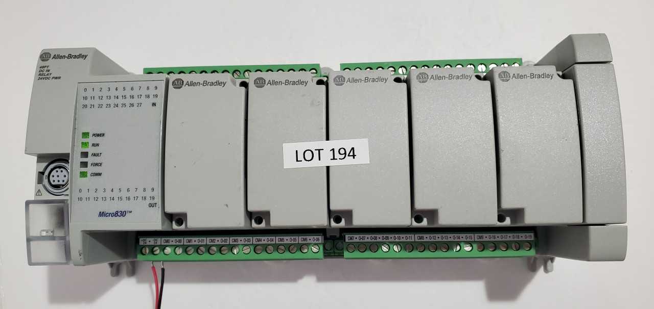 Allen Bradley Micro 830 2080-LC30-48QWB PLC - AUTOMATION & CONTROLS