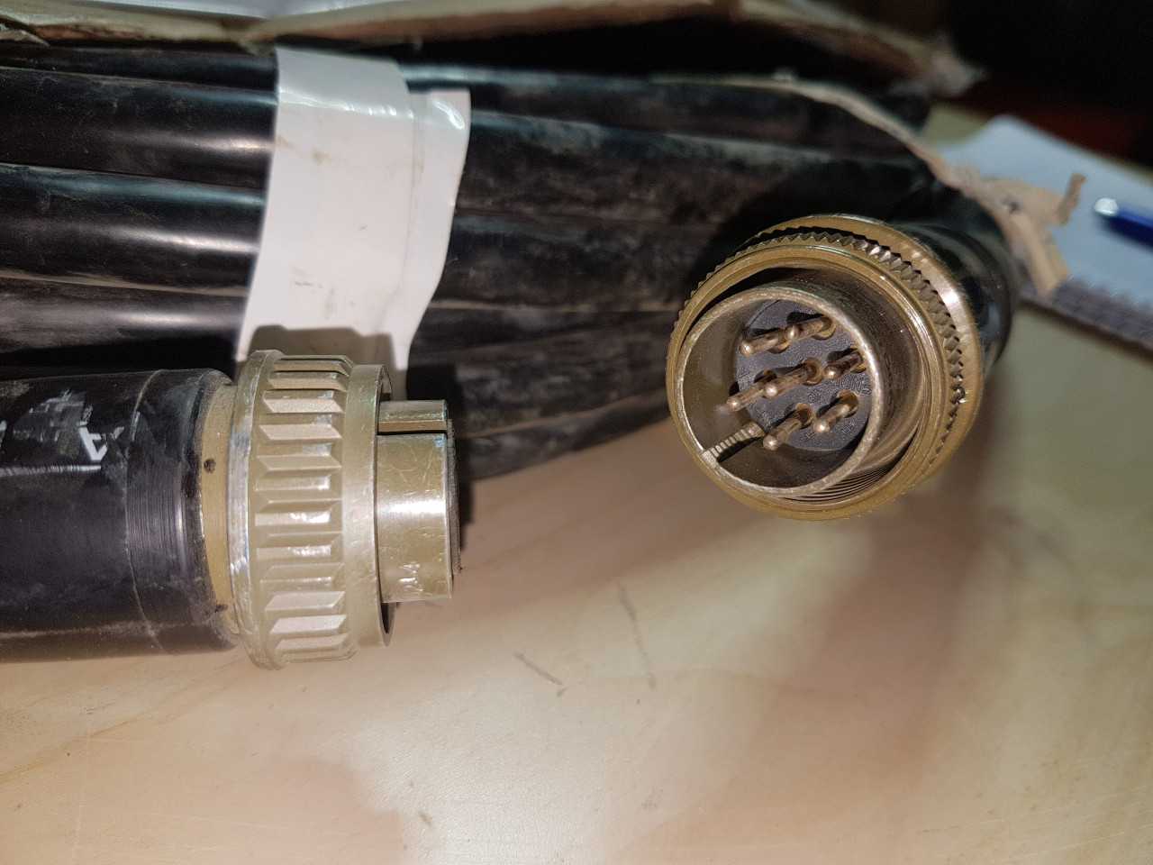 CUSTOM MADE CABLE M-F 7 PINS CONNECTORS 60FT - ELECTRICAL COMPONENTS