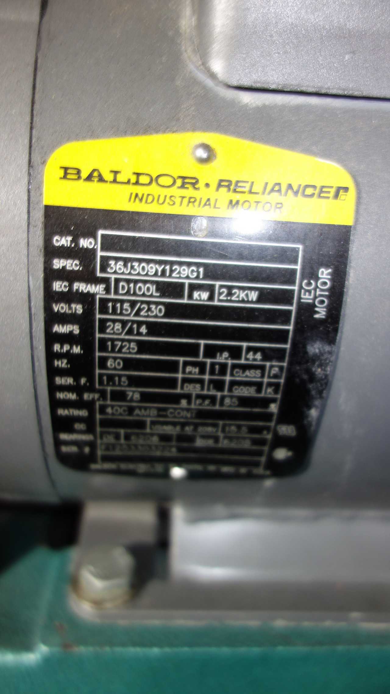 OIL RESERVOIR TANK 300GAL WITH YONJOU KCB83.3 GEAR PUMP 2.2KW 115/230V - PROCESS EQUIPMENT
