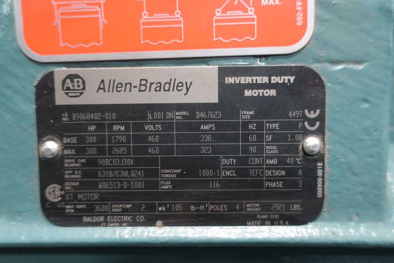 ALLEN BRADLEY B467623 AC MOTOR - ELECTRIC MOTORS
