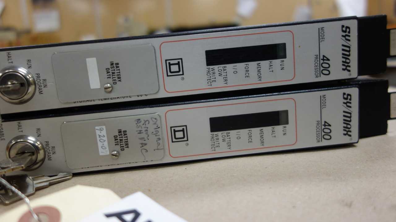 LOT OF 2 SQUARE D 8020-SCP424 PROCESSOR MODULE - AUTOMATION & CONTROLS