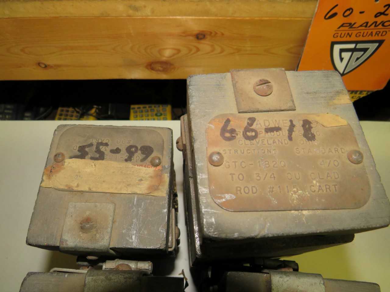 LOT OF 6 ASSORTED CADWELD 4/0 MOLDS - HAND TOOLS