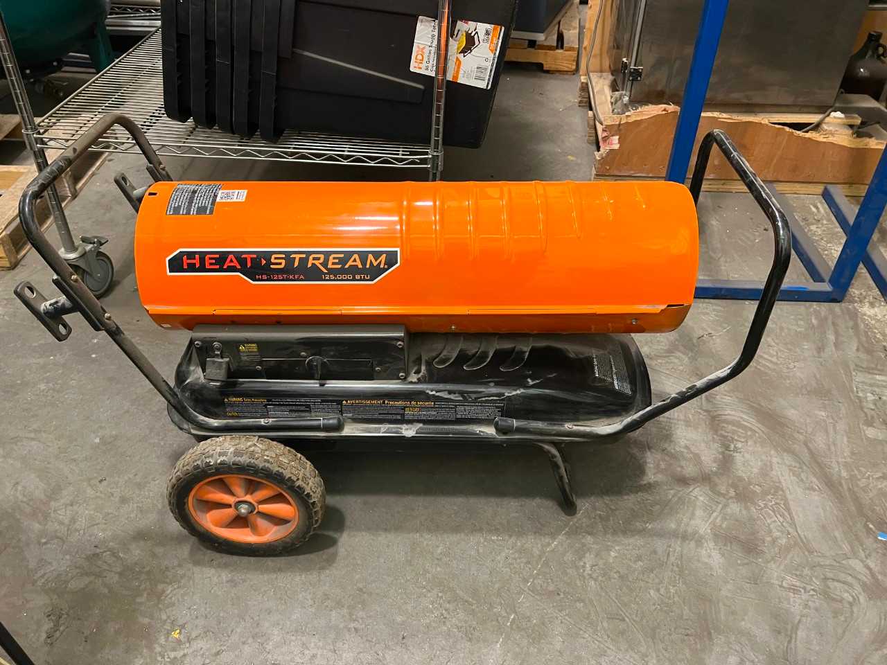 HEAT STREAM HS-125T-KFA KEROSENE FORCED AIR HEATER - HVAC EQUIPMENT