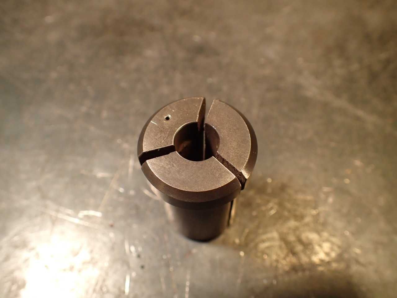180-DA-NP Non-Pullout Double Angle Collet: 3/8" Round Smooth Used Good Condition - MACHINING ACCESSORIES & TOOLING