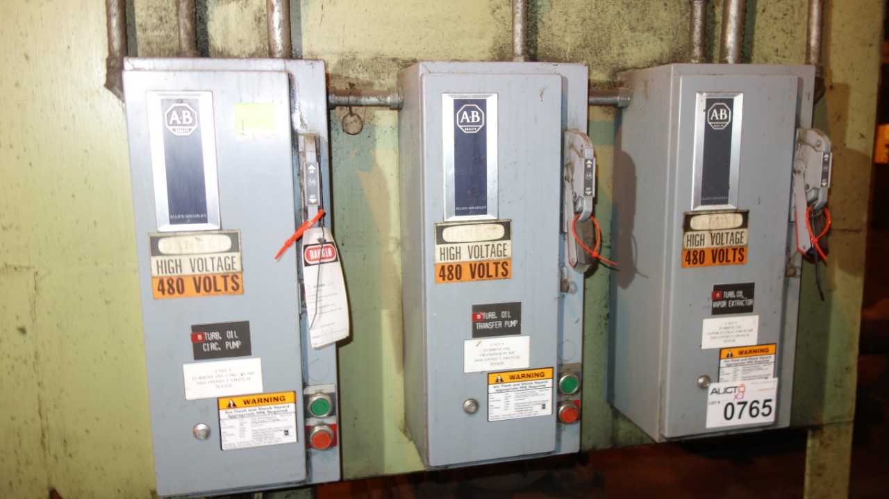 LOT OF 3 ALLEN BRADLEY 509-AOD SIZE 0 COMBINATION STARTER DISCONNECT - MOTOR STARTERS