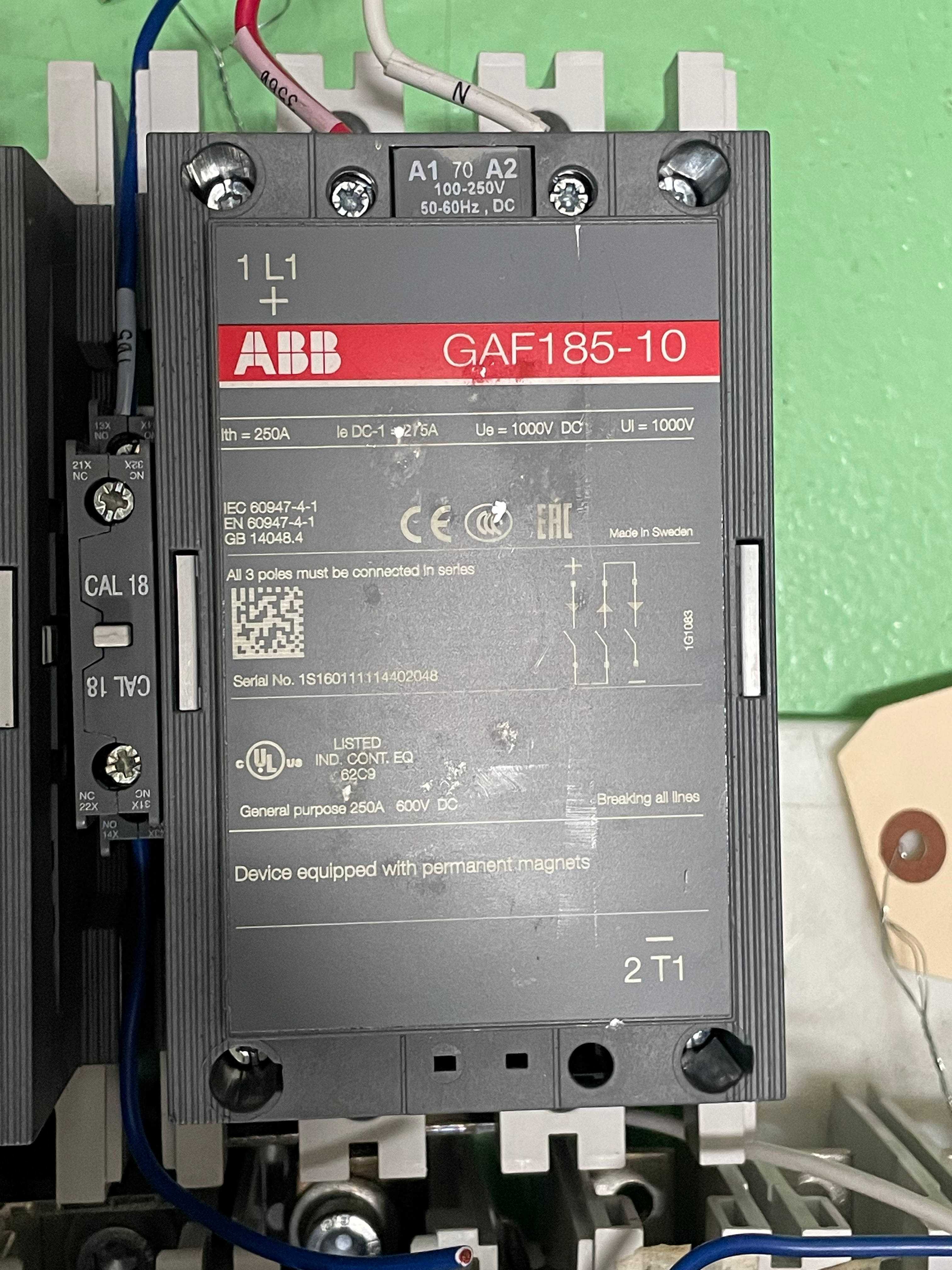 BULK LOT OF ABB CONTACTORS 5 QTY - CONTACTORS