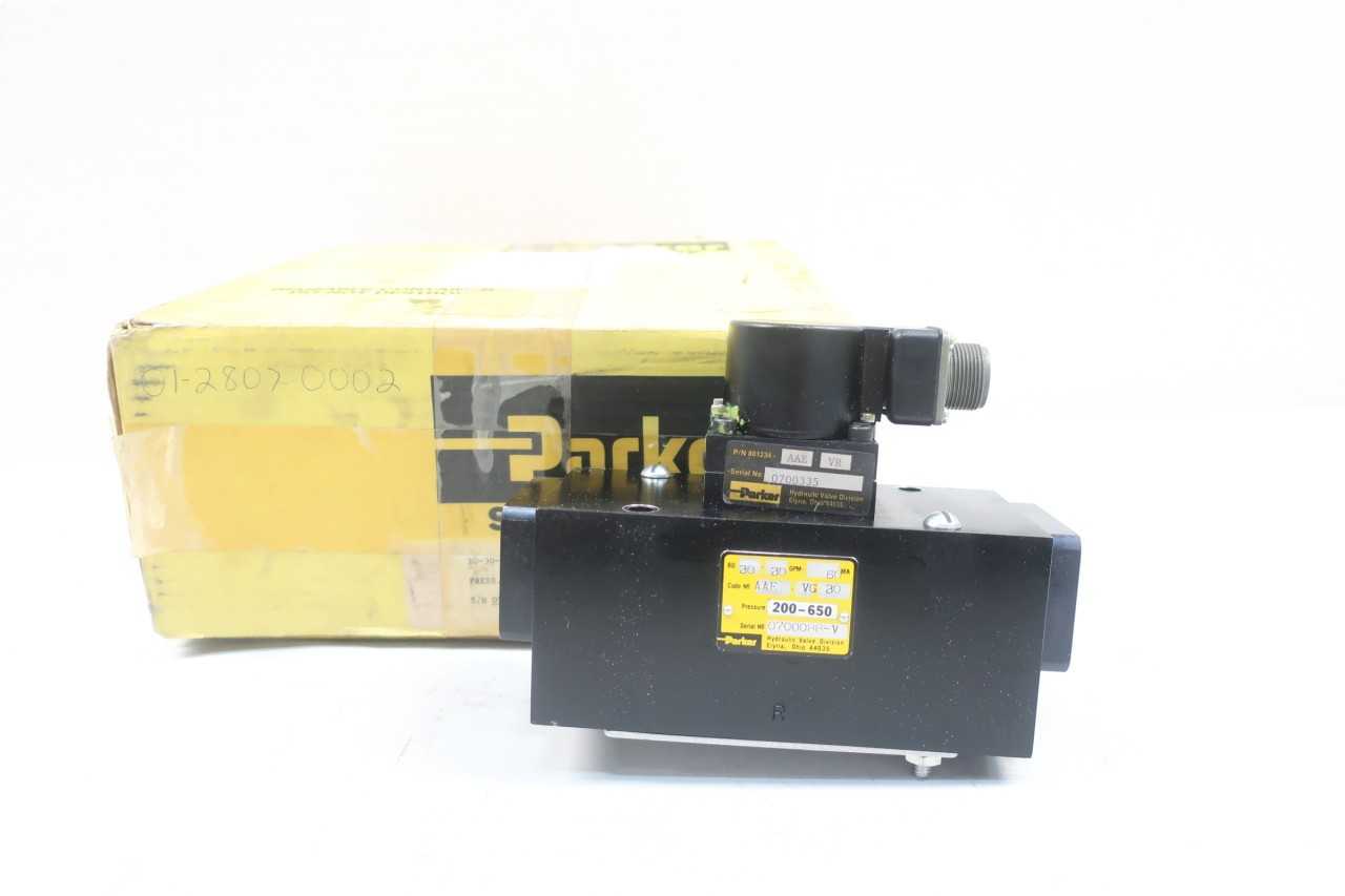 PARKER 801234-AAE 200-650PSI HYDRAULIC VALVE - VALVES