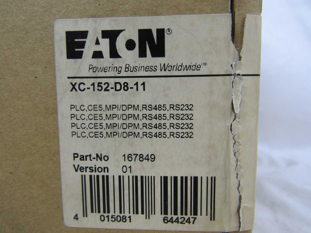 Quantity of 1x XC-152-D8-11 PLC/Process Logic Controllers - AUTOMATION & CONTROLS Quantity of 1x XC-152-D8-11 PLC/Process Logic Controllers - AUTOMATION & CONTROLS