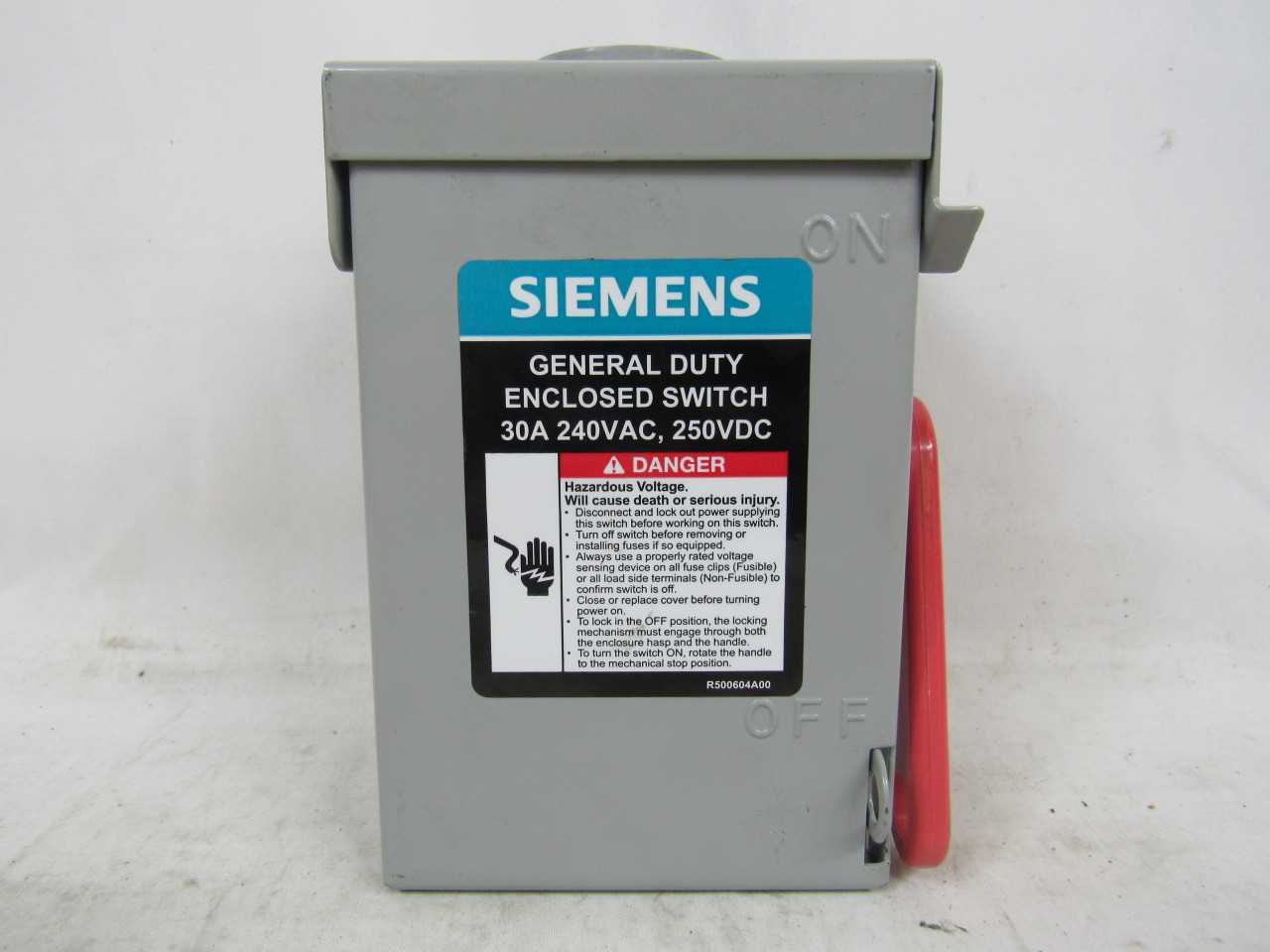 Quantity of 4x GNF321RA Switches - ELECTRICAL COMPONENTS