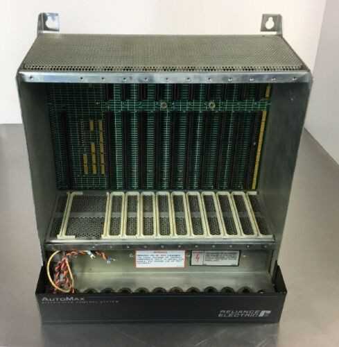 Lot of 3 Reliance Electric 57C332 10 Slot Rack - AUTOMATION & CONTROLS