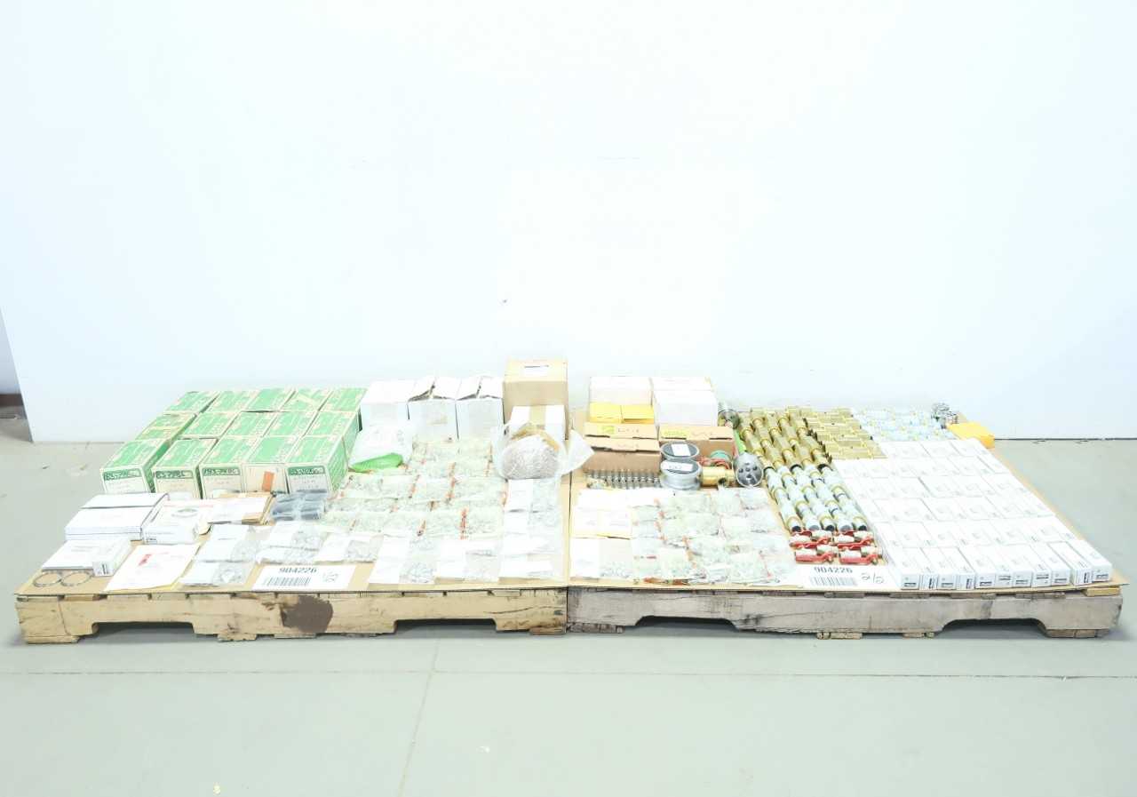 2 PALLETS OF ASSORTED VALVE CAGES, SOLENOID VALVES, POSITIONERS, VALVE REPAIR KITS, FITTINGS - VALVES