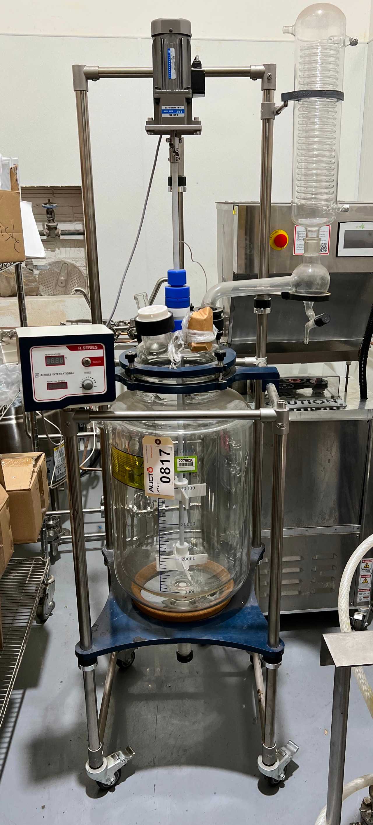 ACROSS INTERNATIONAL R50 JACKETED GLASS REACTOR - AUTOMATION & CONTROLS