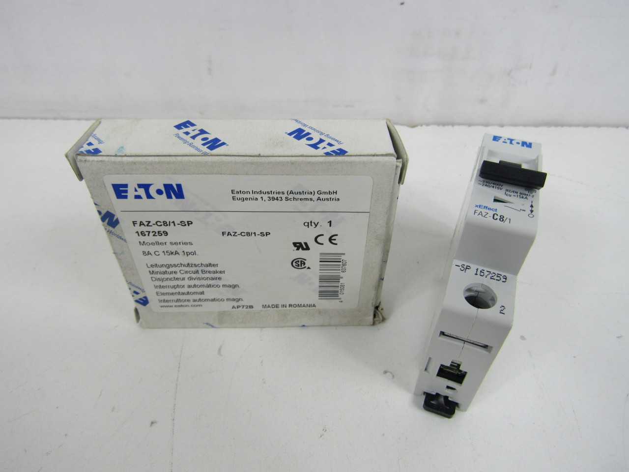 Quantity of 11x FAZ-C8/1-SP MCB/Industrials - VALVES