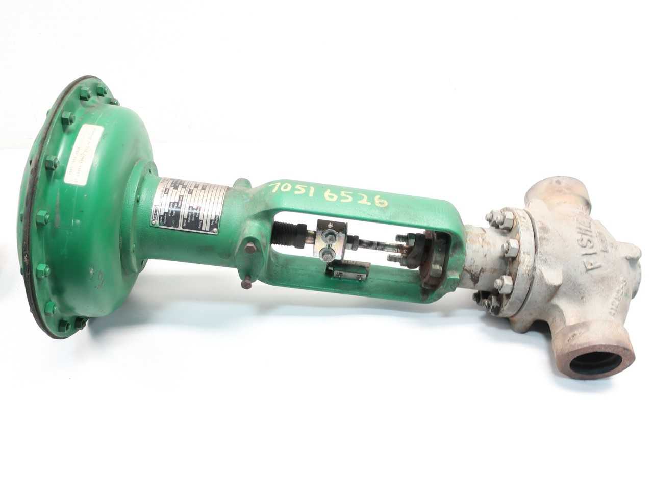 FISHER EZ PNEUMATIC 657 600 STEEL SOCKET WELD 2IN CONTROL VALVE - CONTROL VALVE