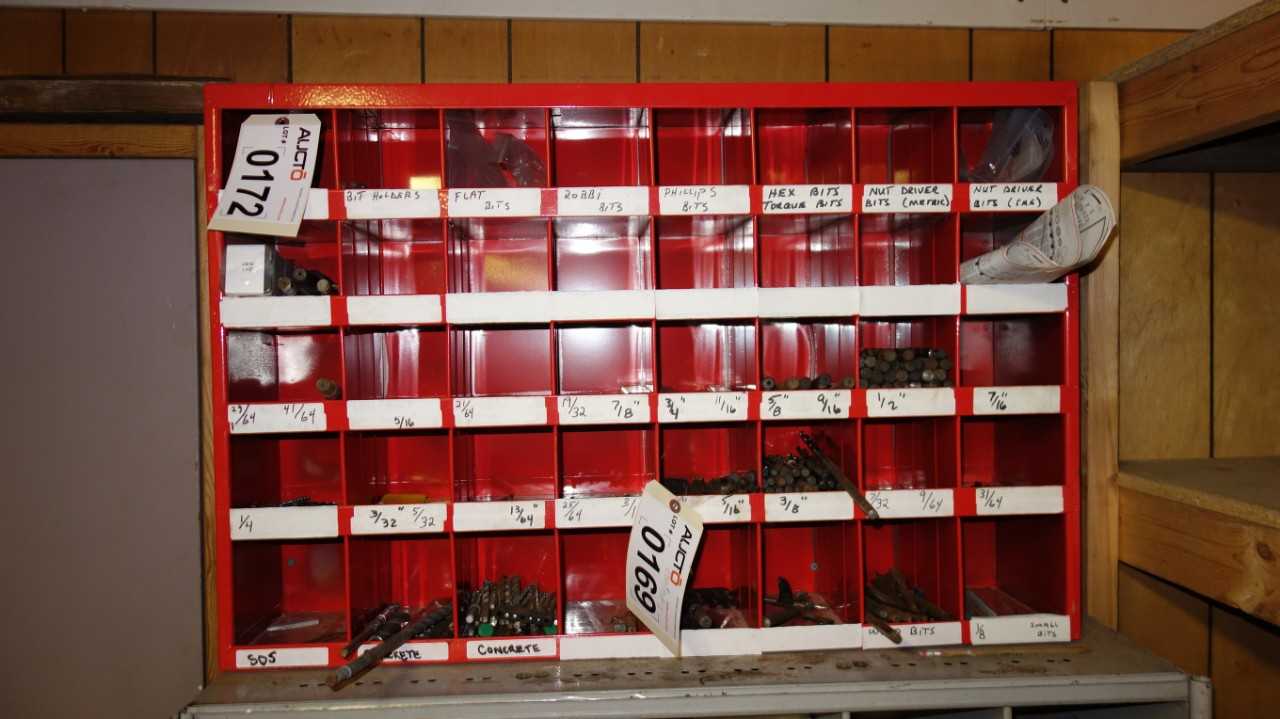 RED WURTH PIGEON HOLE CABINET (CABINET ONLY) - TOOL STORAGE