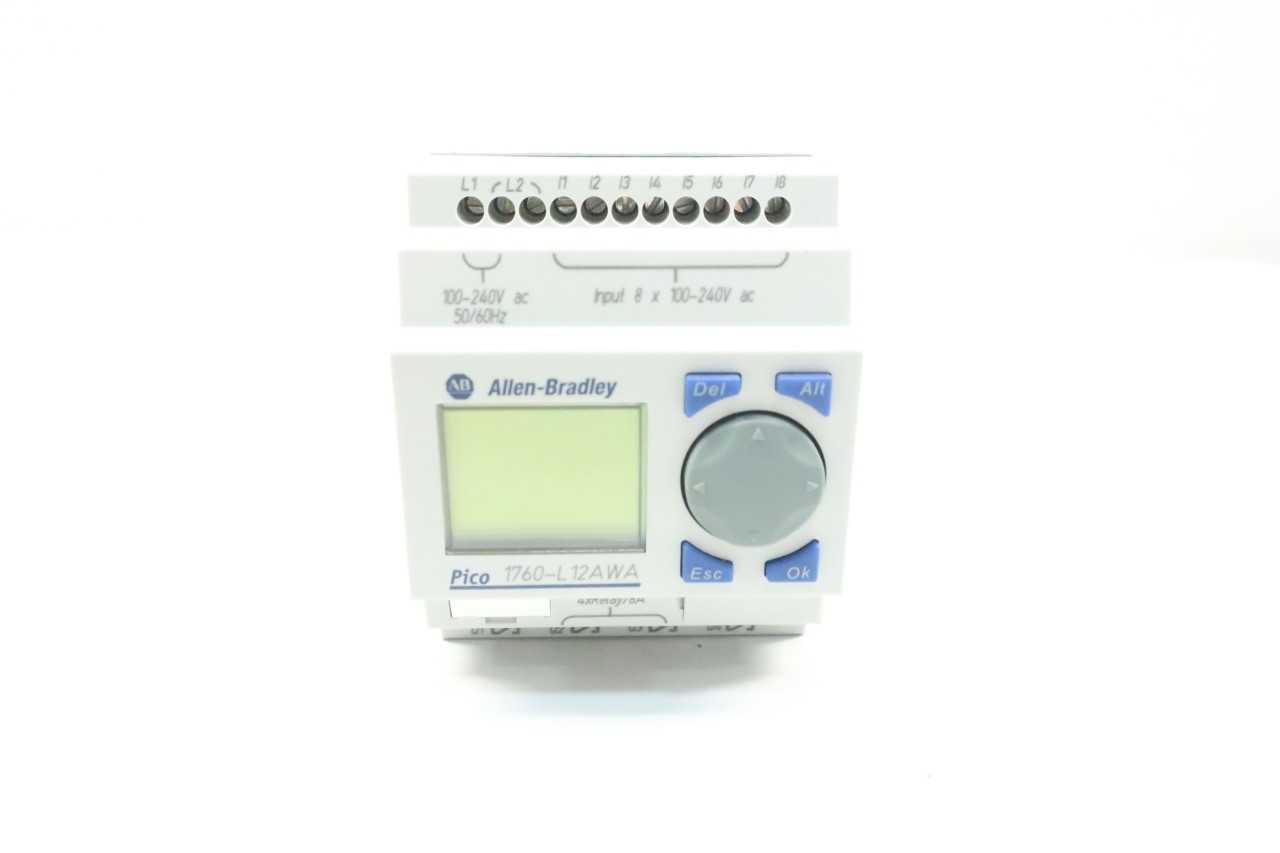 NEW ALLEN BRADLEY 1760-L12AWA PICO PLC CONTROLLER 100-240VAC REV A SER B - AUTOMATION & CONTROLS