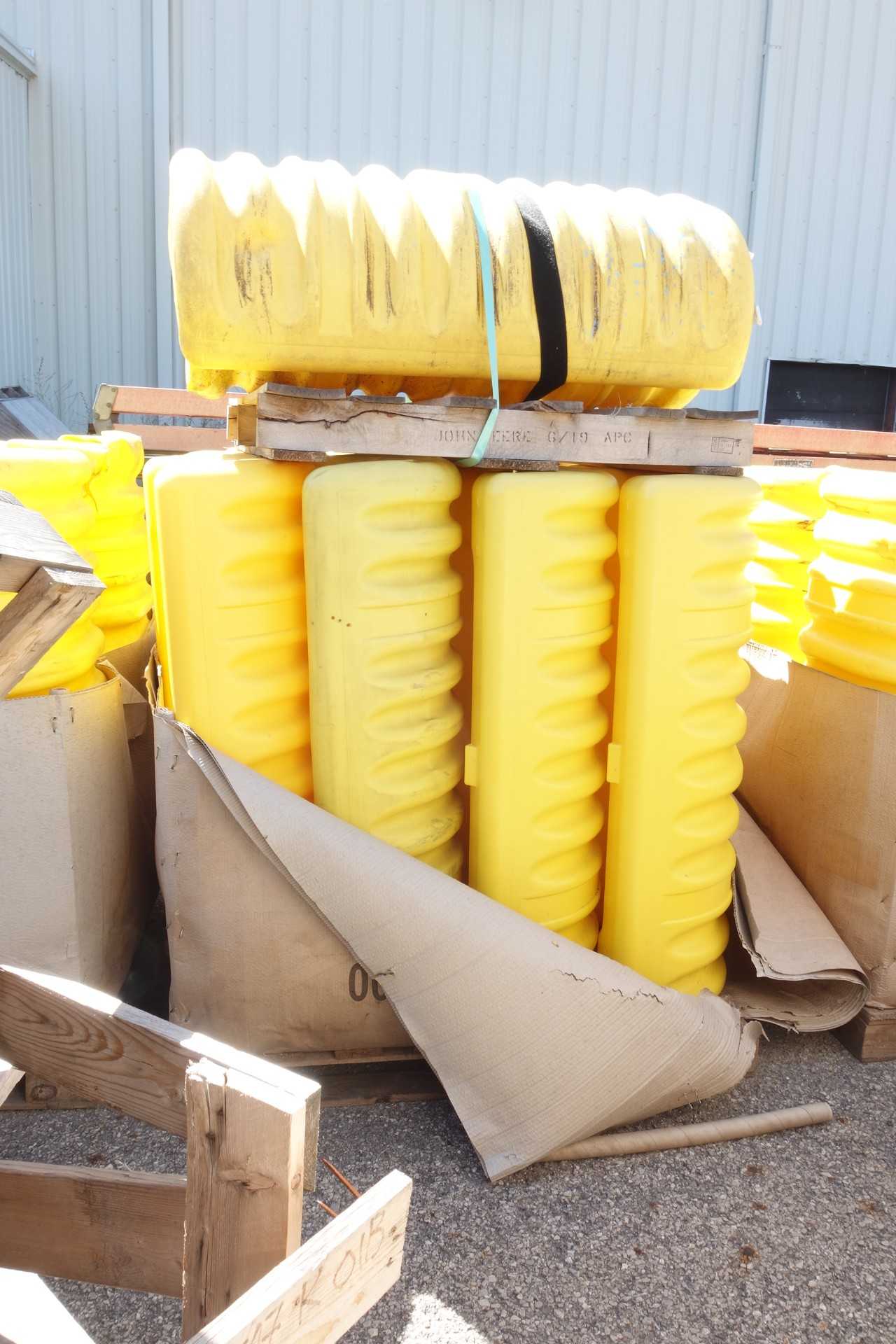 2 PALLETS OF PLASTIC POST PROTECTORS - ELECTRICAL COMPONENTS