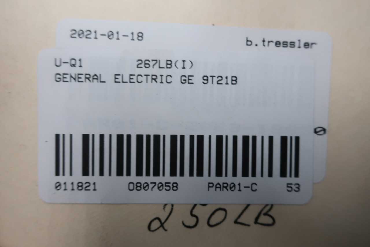 GE 9T21B9109 TRANSFORMER 1PH 15KVA - CONTROL TRANSFORMERS