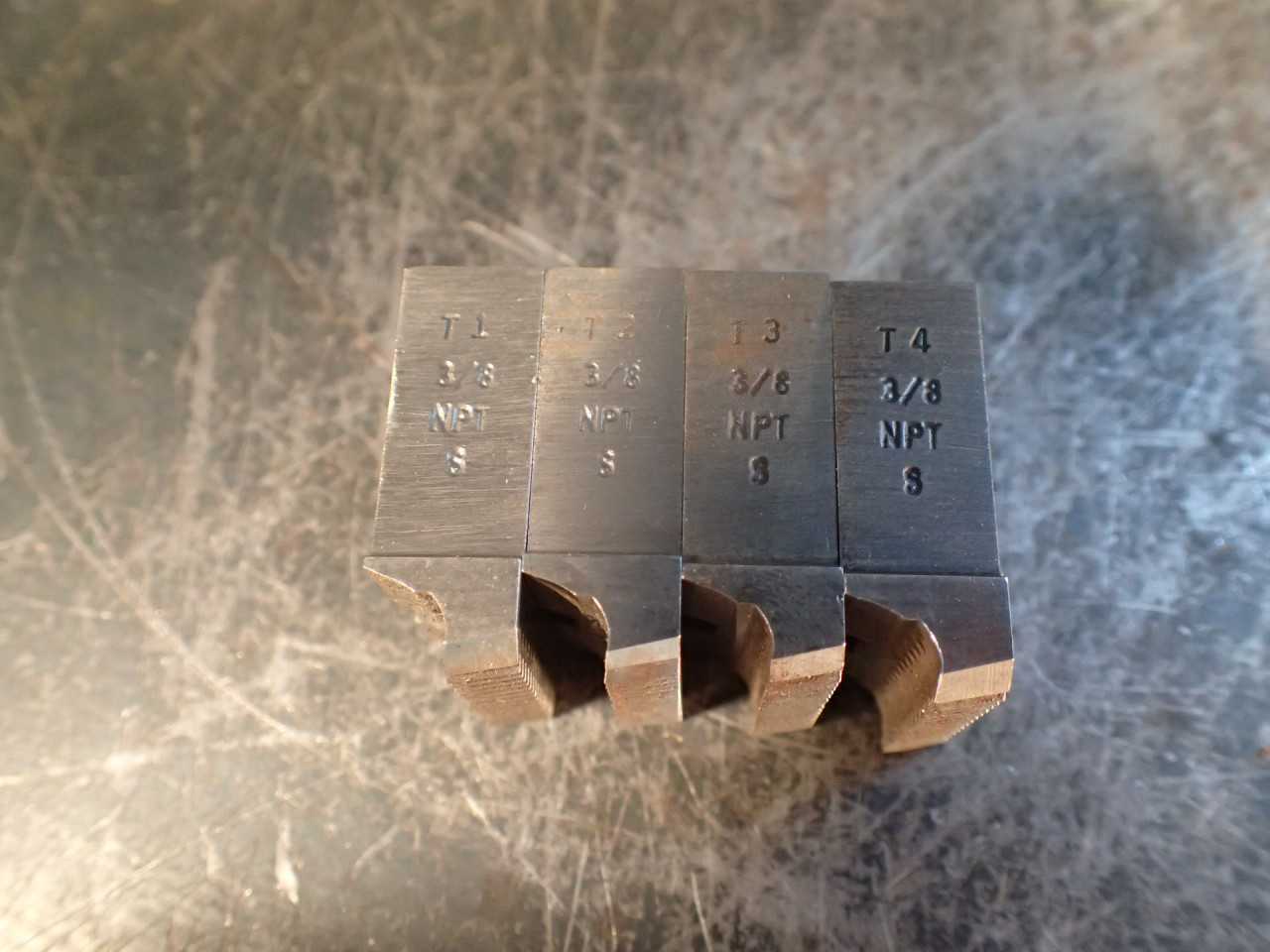 Geometric 3/8" -NPT Standard Thread Chasers for 3/4"-D Threading Die Heads - MACHINING ACCESSORIES & TOOLING