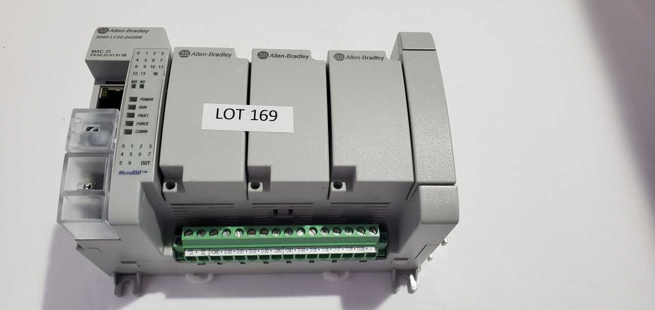 Allen Bradley Micro 850  2080-LC50-24QBB PLC - AUTOMATION & CONTROLS
