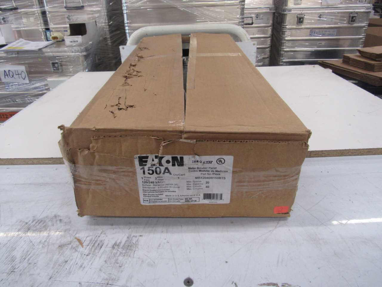 Lot of Quantity 1x MBX2040B150BTS Meter Breaker Panel - ELECTRICAL COMPONENTS