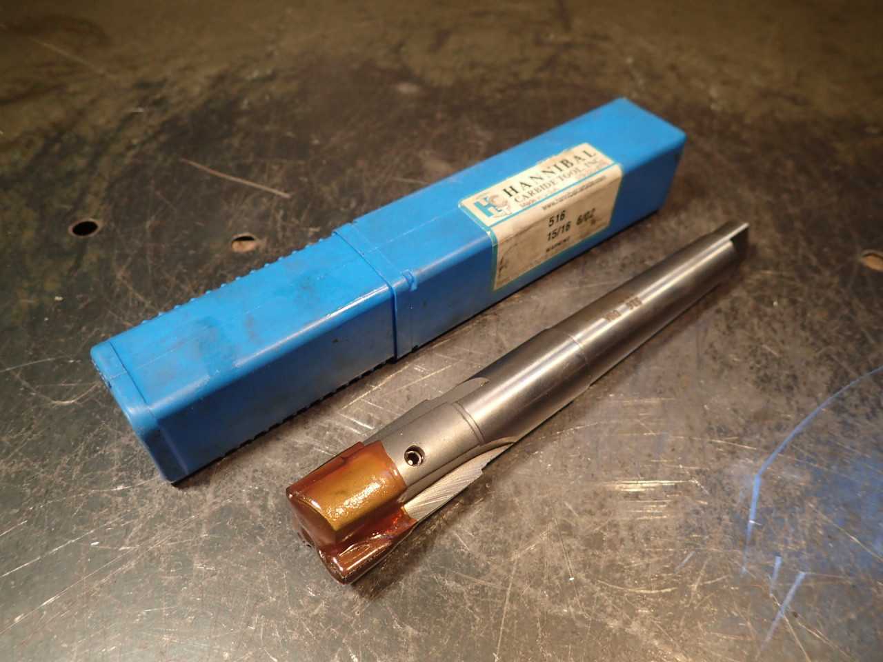Hannibal Carbide 15/16" Carbide Tipped Counterbore: Morse Taper #2 Shank MT2 2MT - MACHINING EQUIPMENT