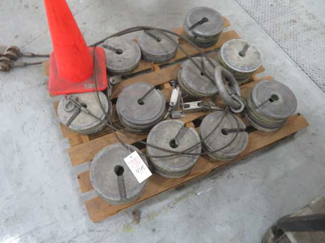 Lead Weights and some rigging, (lot) - MISCELLANEOUS