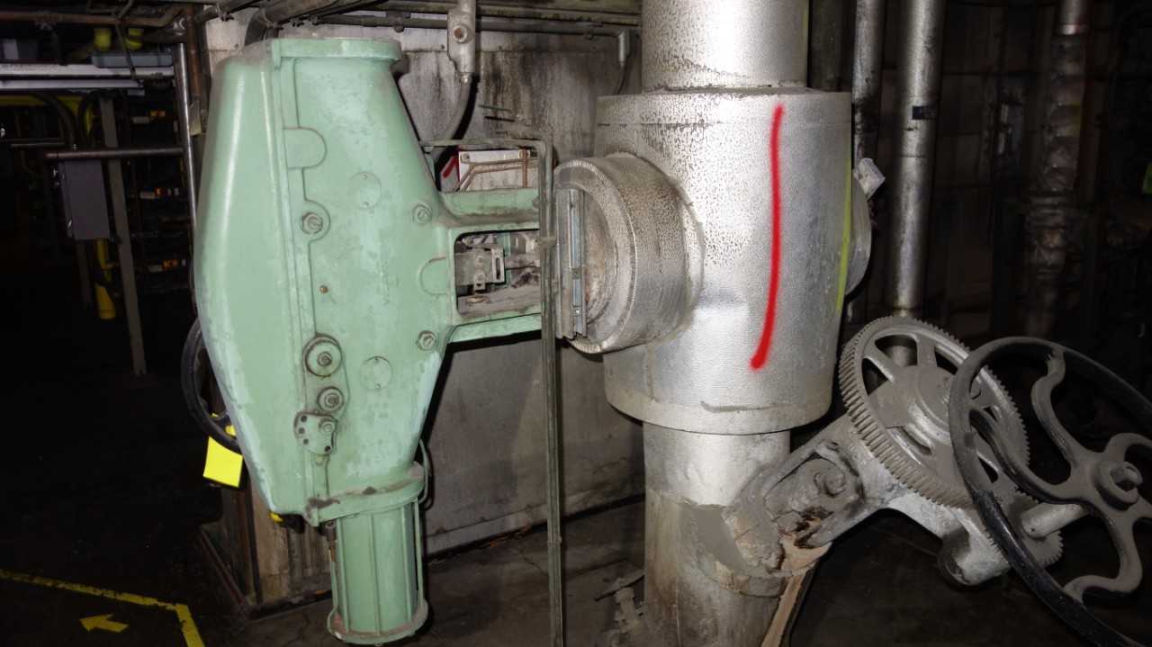 BAILEY AC68P JWED-18 18IN BOILER VALVE W/ VAC V200E POSITIONER - VALVES