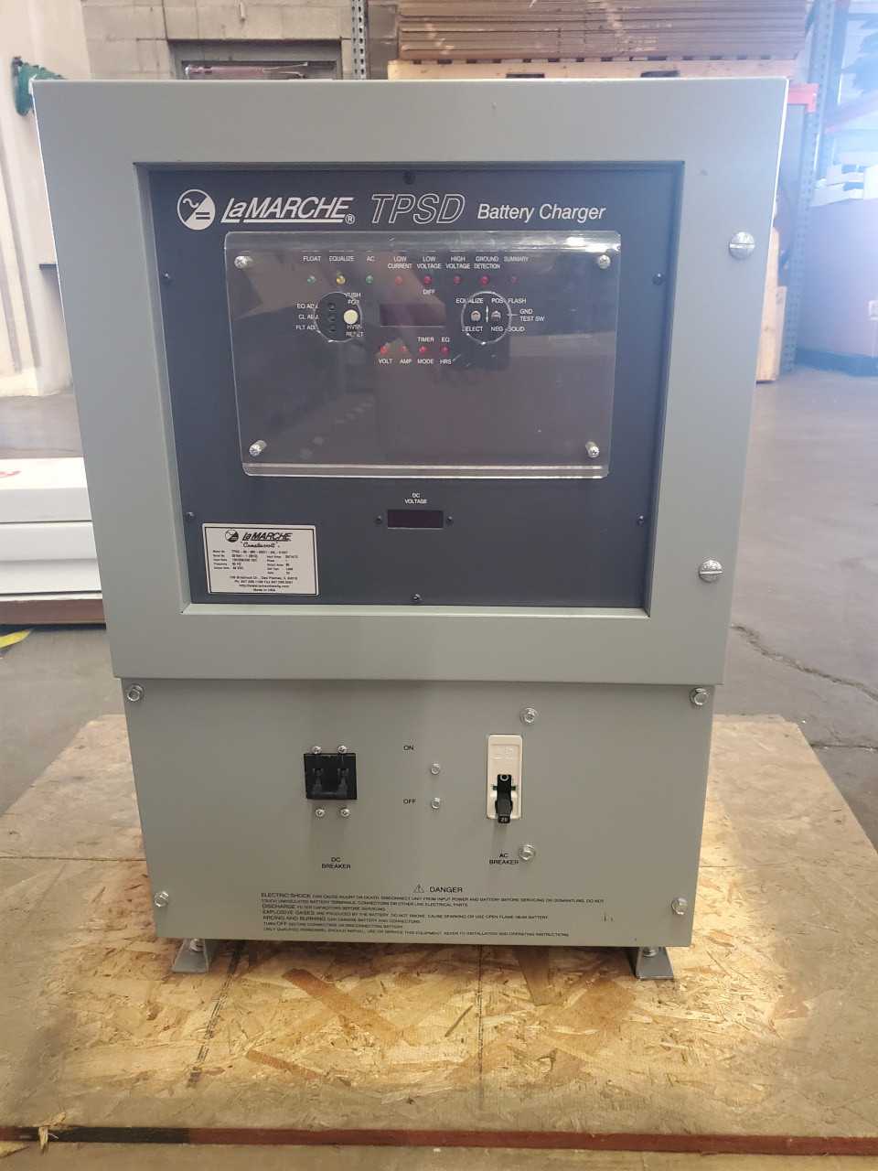 (1) La Marche TPSD-35-48V-ABD1-24L-01007 TPSD Battery Charger - MATERIAL HANDLING