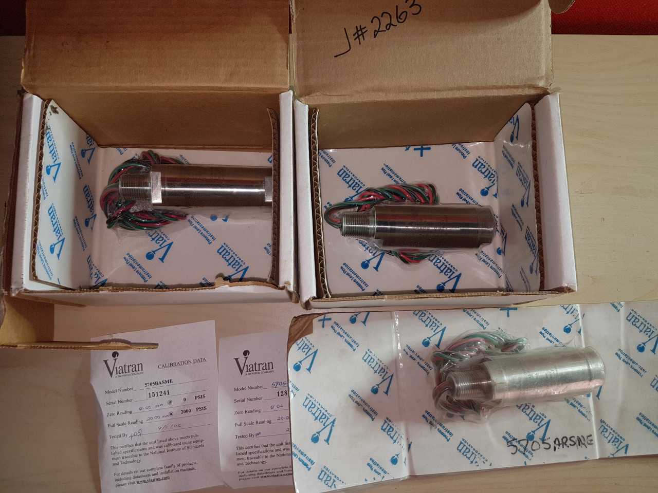 Viatran tranducers QTY 3 - ELECTRICAL COMPONENTS