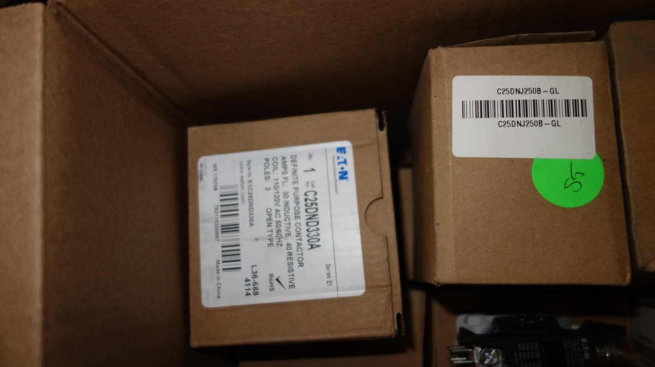 1 PALLET OF ASSORTED EATON ELECTRIC PARTS, SENSORS - ELECTRIC MOTORS