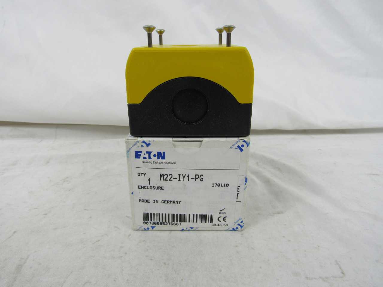 Quantity 14 of Eaton M22-IY1-PG Motor Operator Accy M22 Enclosure - ELECTRIC MOTORS