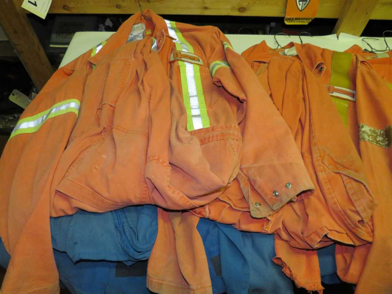 LOT OF 10 ASSORTED FLAME RESISTANT COVERALLS - SAFETY SWITCH