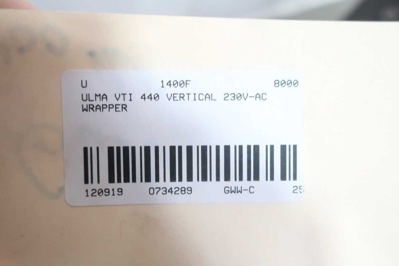 ULMA VTI 440 VERTICAL WRAPPER - PACKAGING