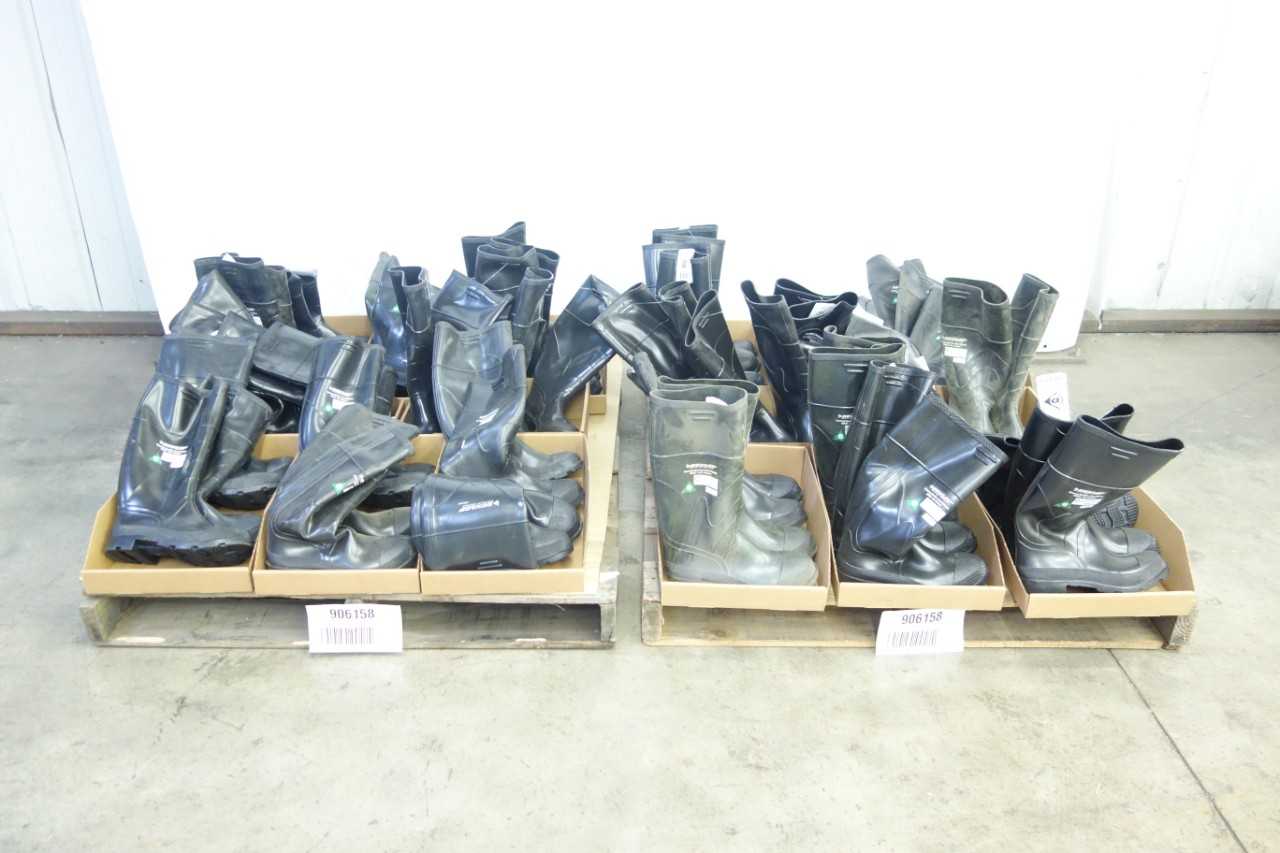 2 PALLETS OF DUNLOP STEEL TOE RUBBER BOOTS - SAFETY EQUIPMENT
