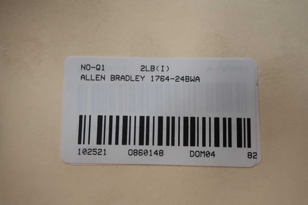 ALLEN BRADLEY 1764-24BWA MICROLOGIX 1500 CONTROLLER - AUTOMATION & CONTROLS