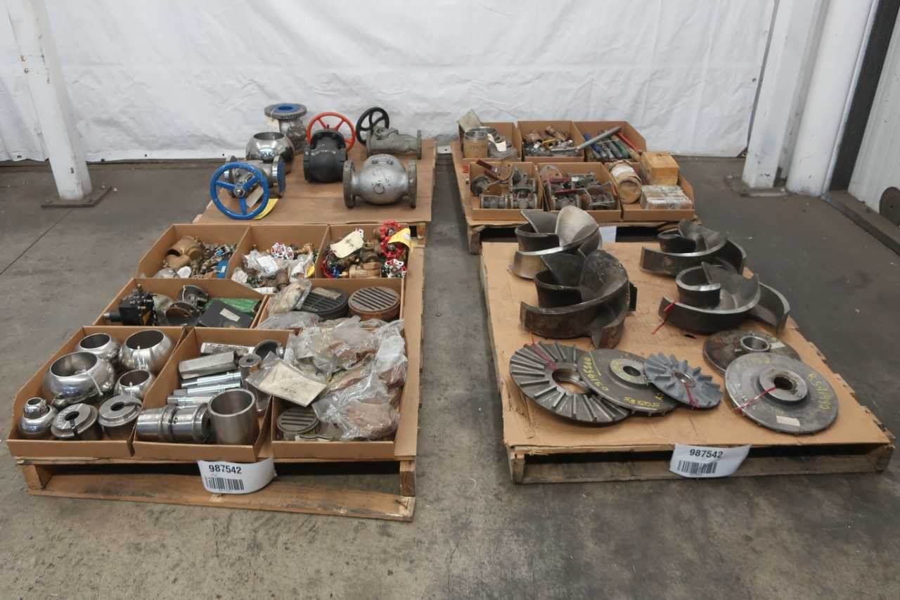 4 PALLETS OF ASSORTED VALVES, PARTS AND ACCESSORIES - VALVES