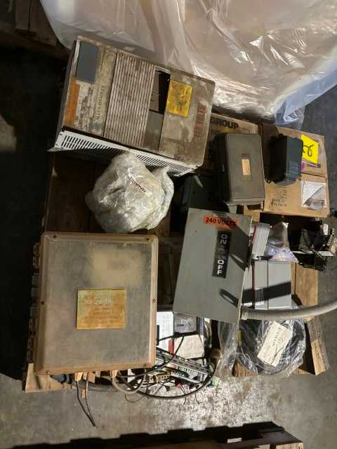 Bulk Lot of Used Electrical Controls, Circuit Breakers & MRO - QTY 62 Pieces on 4 Pallets - INDUSTRIAL PARTS