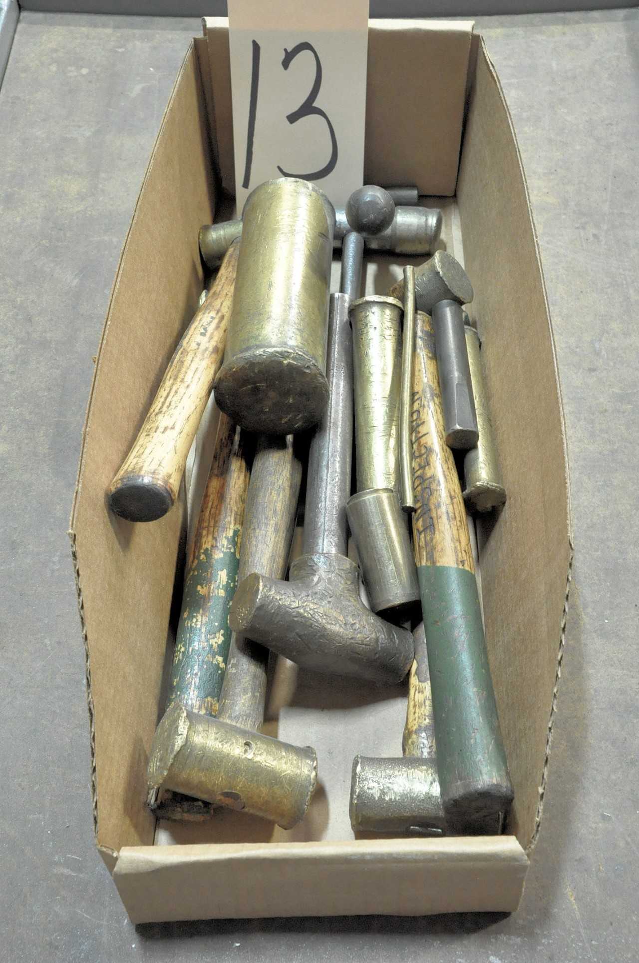 Lot-Brass Hammers in (1) Box - HAND TOOLS