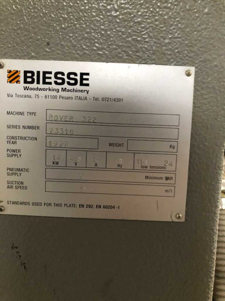 1997 Biesse Rover 322 Wood CNC Machining Center - CNC MACHINING CENTERS