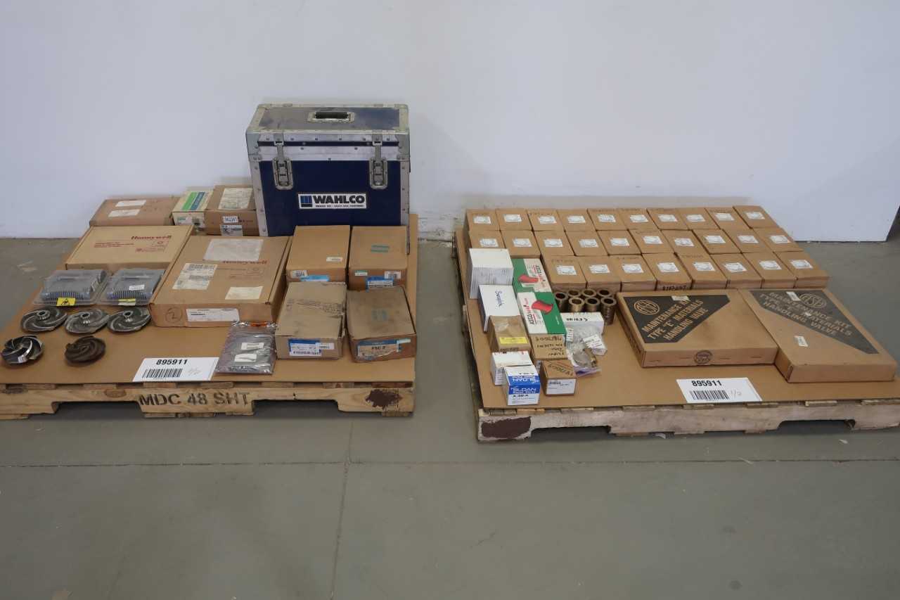 2 PALLETS OF ASSORTED TRANSFORMER, CONDUIT BODIES, MODULES, PUMP IMPELLERS - CONTROL TRANSFORMERS
