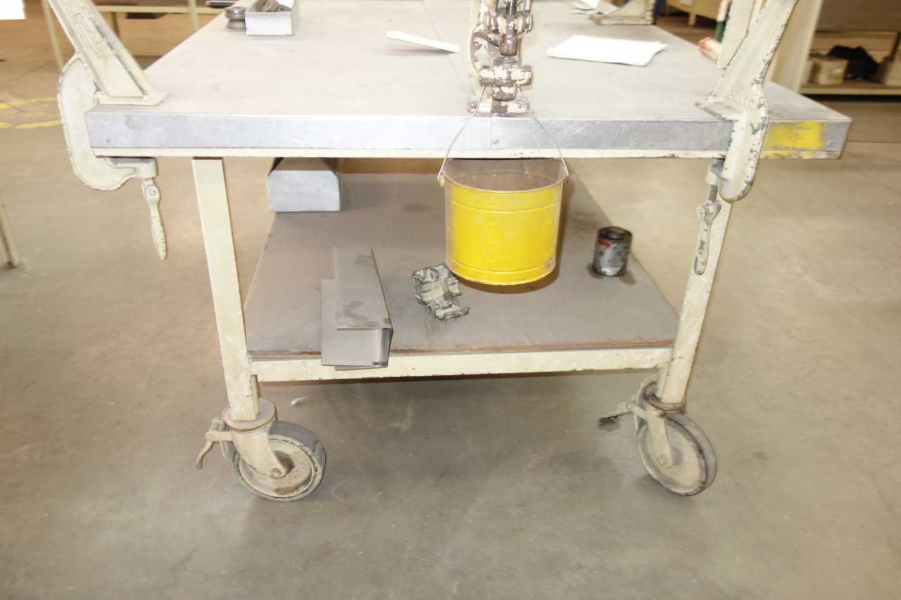 Steel Work Table with Steel Surface 4' x 6' x 3' - PLANT & FACILITY