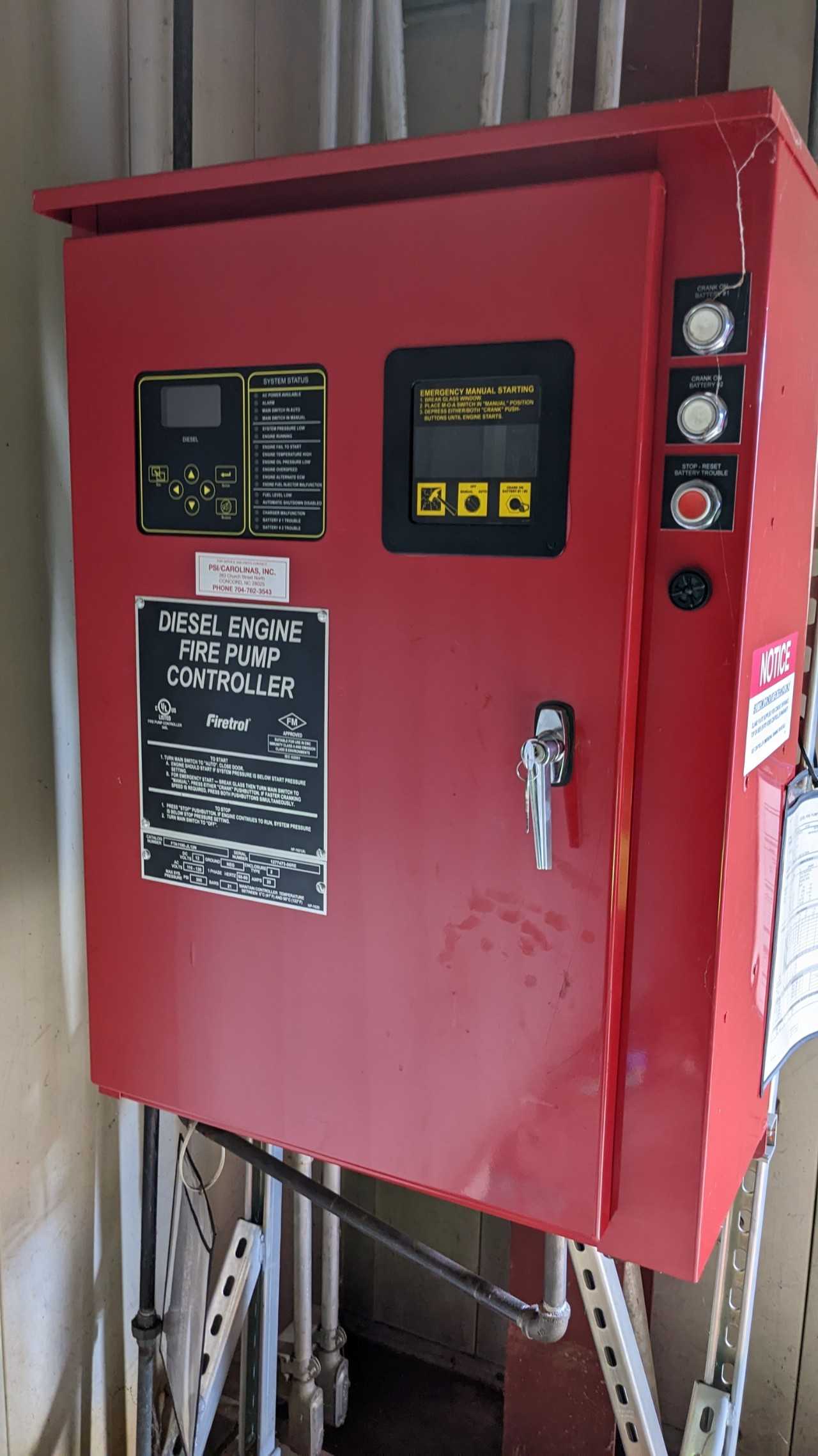 CLARKE FIRE PUMP SYSTEM - SAFETY EQUIPMENT