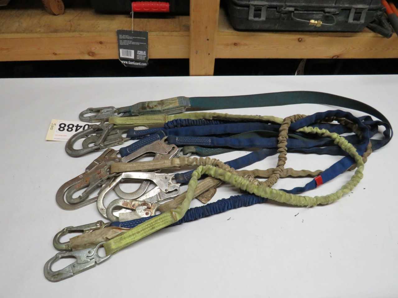 LOT OF 5 ASSORTED NORTH & NORYARD SAFETY LANYARD - SAFETY EQUIPMENT