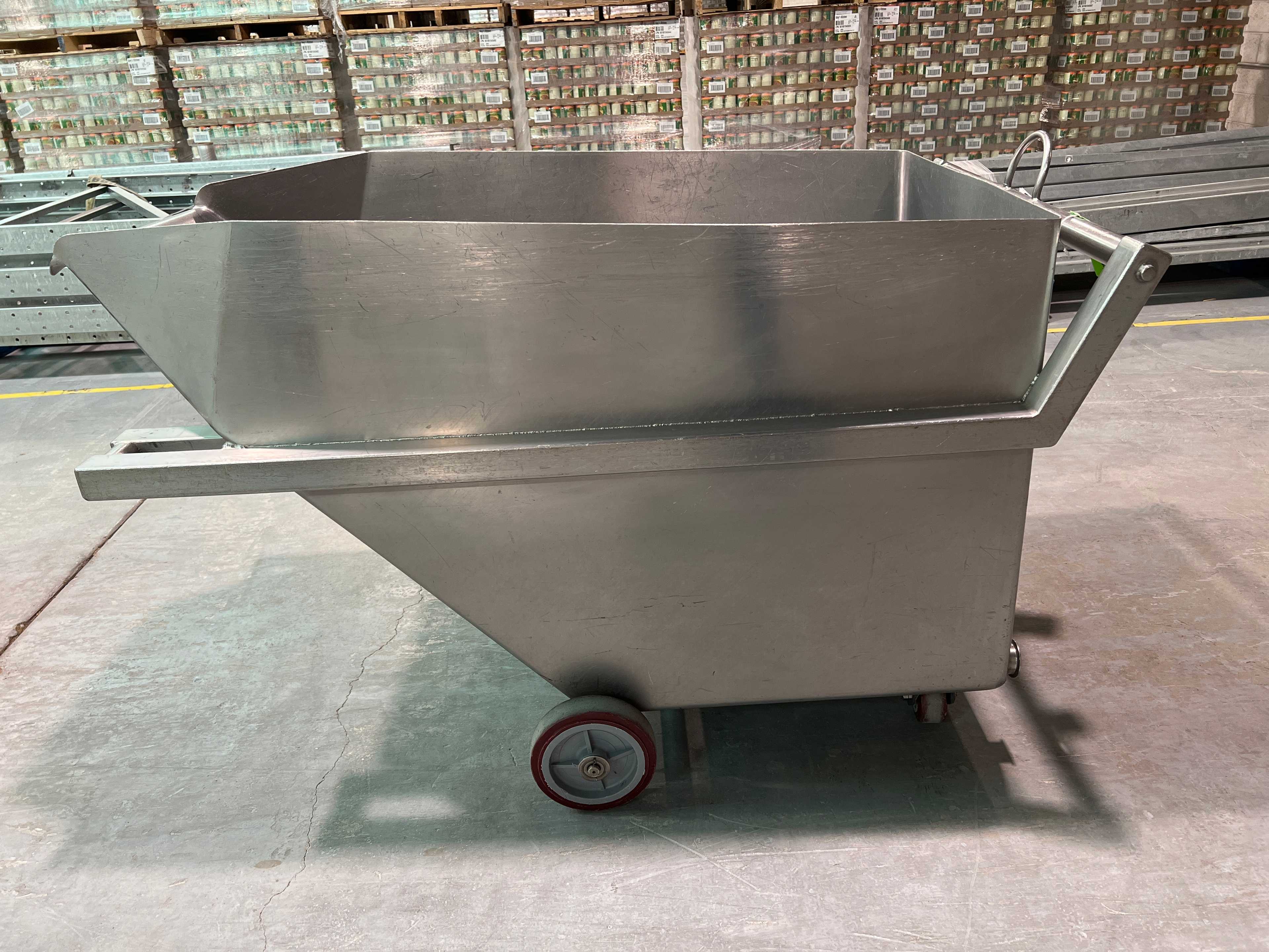 Stainless Steel Dump Cart Hopper