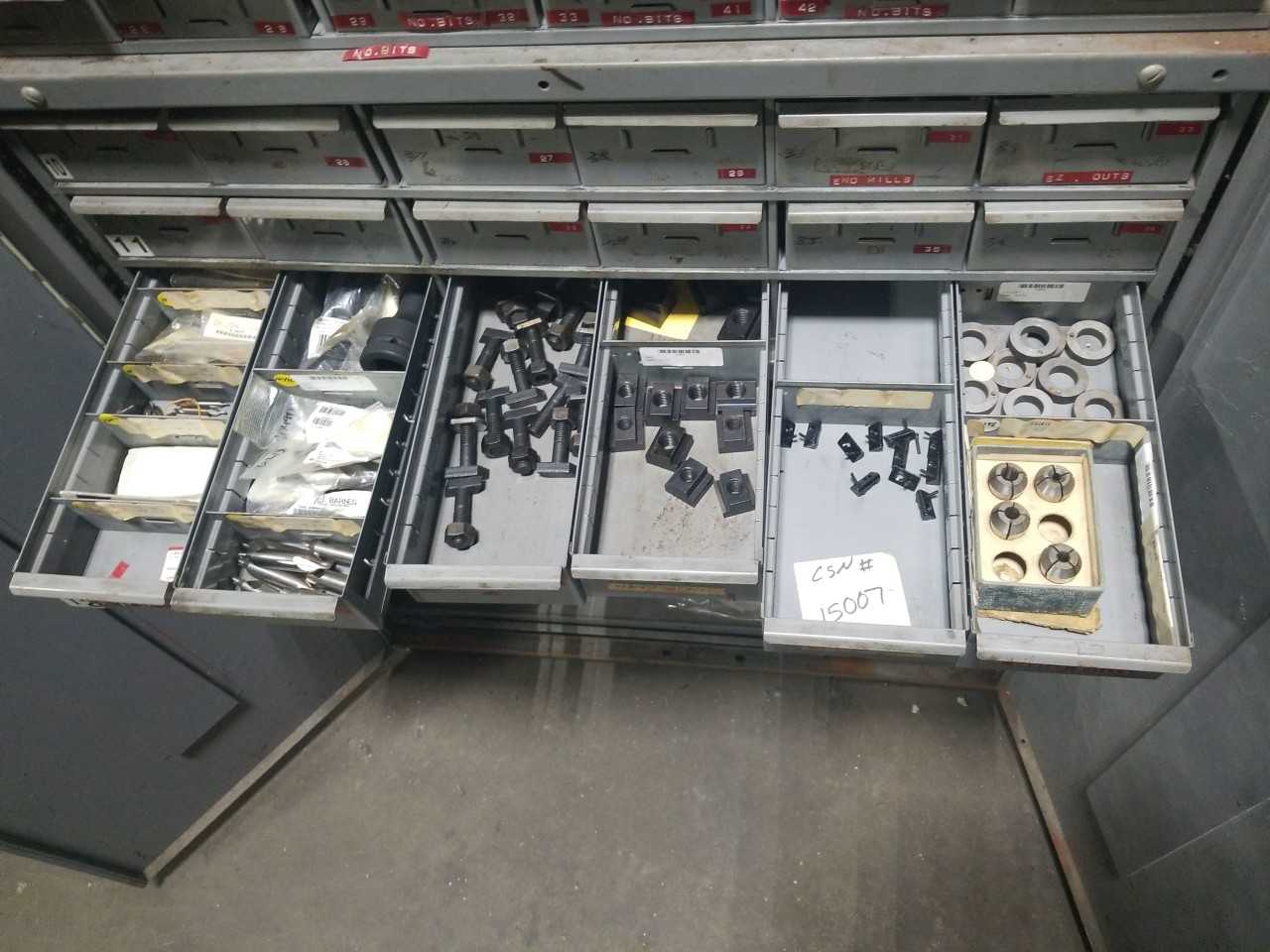 STORAGE CABINET WITH DRILLS AND TAPS - MISCELLANEOUS