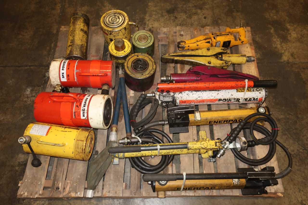 1 PALLET OF ASSORTED HYDRAULIC CYLINDERS SPX ENERPAC INGERSOL-RAND - HYDRAULIC PARTS