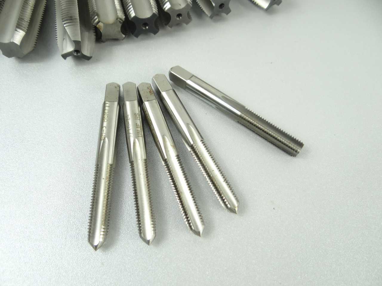 Lot of 13 Assorted HSS Taps - MACHINING ACCESSORIES & TOOLING